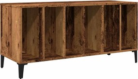 vidaXL Έπιπλο Δίσκων Μαύρο 100 x 38 x 48 εκ. από Επεξεργασμένο Ξύλο
