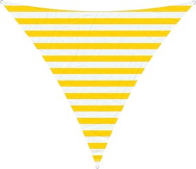 vidaXL Πανί σκιάς Κίτρινο και Λευκό 2 x 2 x 2 m 100% Πολυέστερ Οξφόρδη