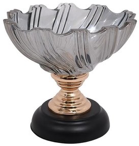 Γυάλινη Φοντανιέρα με βάση FL803 Fylliana Μαύρο 19x15 εκ. 19x19x15 εκ.