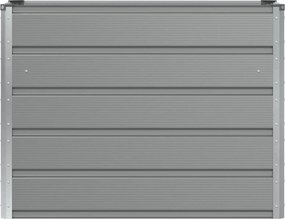 vidaXL Γλάστρα Ανοιχτό γκρι 100 x 40 x 75 cm Ατσάλι