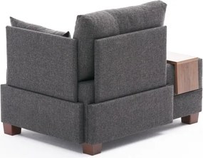 Πολυθρόνα Ανθρακί Δεξιά FLY 75x100x80