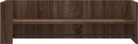 vidaXL Ραφιέρα Τοίχου Καφέ Δρυς 100x35x30,5 εκ. Επεξεργασμένο Ξύλο