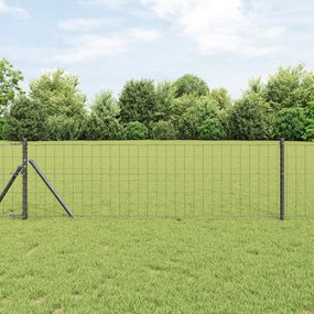 vidaXL Ευρωπαϊκός Φράχτης Γκρι 0.4x50 m