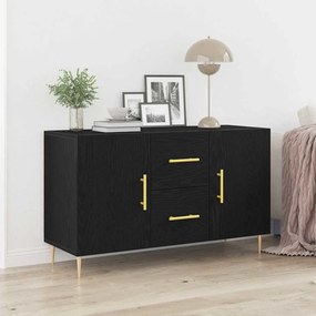 vidaXL Κονσόλα Μαύρη Δρυς 100x36x60 εκ. Κατασκευασμένο Ξύλο