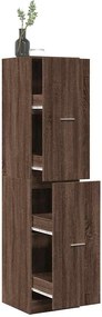 vidaXL Συρταριέρα Γενικής Χρήσης Καφέ Δρυς 40x41x174,5 εκ. Επεξ. Ξύλο