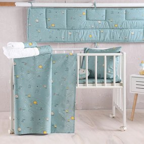Σεντόνια Βρεφικά Venus (Σετ 3τμχ) Green Ρυθμός Cradle 120x160cm 100% Cotton