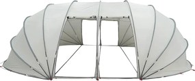 vidaXL Σκηνή πισίνας τύπου θόλου 538 x 440 x 204 εκ. Γκρι