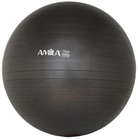 Μπάλα Κινησιοθεραπείας Amila Bulk 75cm Μαύρη 48417