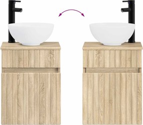 vidaXL Σετ Επίπλων Μπάνιου 4 pcs Sonoma Δρυς
