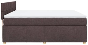 ΚΡΕΒΑΤΙ BOXSPRING ΜΕ ΣΤΡΩΜΑ ΣΚΟΥΡΟ ΚΑΦΕ 180X200 ΕΚ ΥΦΑΣΜΑΤΙΝΟ 3286762