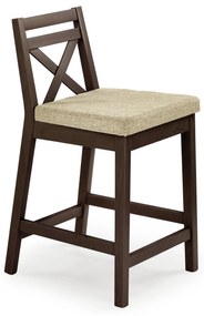 BORYS LOW bar stool, color: dark walnut / Lars 07