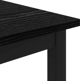 vidaXL Τραπεζάκι σαλονιού Μαύρη Οξυά 80 x 80 x 45 cm