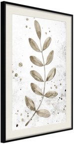 Αφίσα - Dried Twig - 30x45 - Μαύρο - Με πασπαρτού