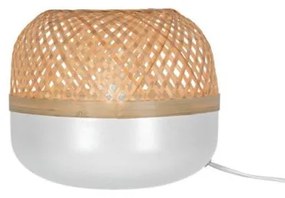 Επιτραπέζιο Φωτιστικό 1xE27 Λευκό Μπαμπού Saline 4295700 Viokef 4295700 Λευκό
