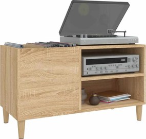 vidaXL Δισκοθήκη Sonoma Δρυς 84,5 x 38 x 48 εκ. από Επεξεργασμένο Ξύλο