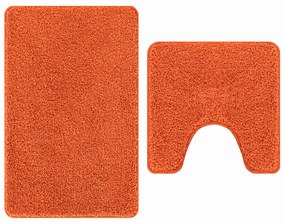 vidaXL Πατάκι μπάνιου 2 pcs Πορτοκαλί 50 x 50 cm Πολυπροπυλένιο