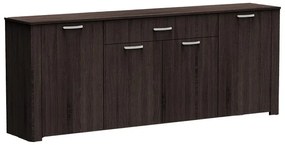 Μπουφές Kinley pakoworld σε ανθρακί-wenge απόχρωση 210x40x82εκ