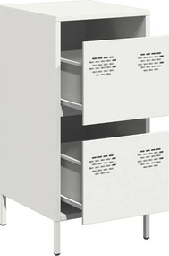vidaXL Ντουλάπι Λευκό 35x39x73,5 εκ. από Χάλυβα Ψυχρής Έλασης