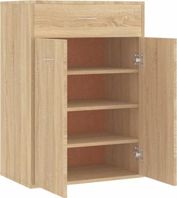 vidaXL Παπουτσοθήκη Sonoma Δρυς 60 x 35 x 84 εκ. από Επεξ. Ξύλο