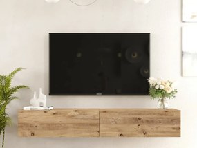 Τραπέζι Tv Ashburn 116, Πεύκο, Με πόρτες, 180x30x32cm