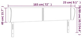 Κεφαλάρι με Πτερύγια Μπλε 147 x 23 x 78/88 εκ. Υφασμάτινο 3117008