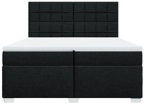 ΚΡΕΒΑΤΙ BOXSPRING ΜΕ ΣΤΡΩΜΑ ΜΑΥΡΟ 200X200 ΕΚ. ΥΦΑΣΜΑΤΙΝΟ 3292897