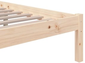vidaXL Σκελετός Κρεβατιού Χωρίς Στρώμα 120x200 εκ Μασίφ Ξύλο