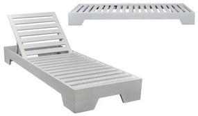 WOODWELL VERANO Ξαπλώστρα (A) Οξιά Άσπρο 74x213x22cm Ε225,22