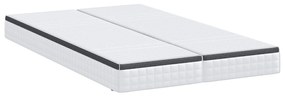 vidaXL Στρώματα 2 pcs Λευκό, Γκρι 60 x 200 cm Πλεκτό ύφασμα