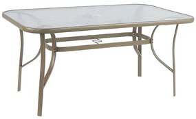 Τραπέζι Rio Ε2503,4 120x70x71cm Cappuccino-Beige