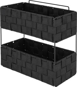Ραφιέρα Μπάνιου Διπλή (29x12x27) T-D Black 84231103