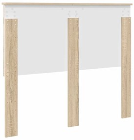 vidaXL Κεφαλάρι με κεφαλάρι Δρύς Sonoma 135 cm Επεξεργασμένο ξύλο