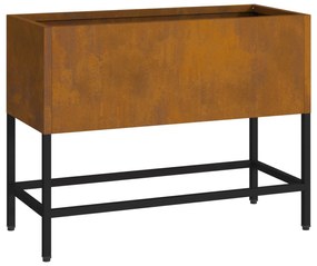 vidaXL Αναψυκτικο Κήπου 60x26x45 εκ Κατεστραμμένο Χάλυβα