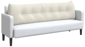 vidaXL Μαξιλάρι Πλάτης Κρεμ 180 x 24 x 50 εκ Βελούδο