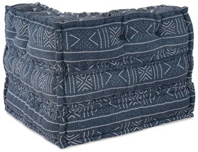vidaXL Μοδι-γκα κουβερτούρα Indigo 70x70x54 Μάλλινο