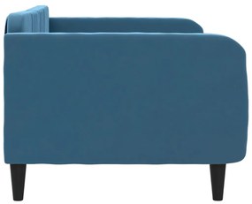 vidaXL Καναπές Κρεβάτι Μπλε 90 x 200 εκ. Βελούδινος