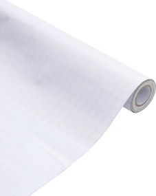 vidaXL Μεμβράνη Παραθύρου Ματ Λευκό 60x1000 εκ. PVC