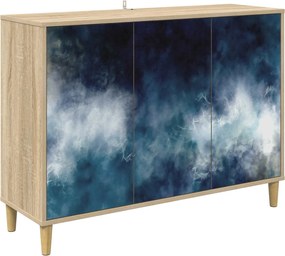 vidaXL Πλαϊνό γραφείο RAALTE Sonoma 102 x 33 x 75 εκ.