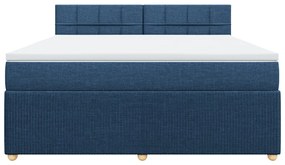 ΚΡΕΒΑΤΙ BOXSPRING ΜΕ ΣΤΡΩΜΑ ΜΠΛΕ 180X200 ΕΚ. ΥΦΑΣΜΑΤΙΝΟ 3287541