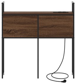 vidaXL Κεφαλάρι Αποθήκης Καφέ δρυς 90 cm Επεξεργασμένο ξύλο