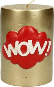 Κερί ArteLibre 'Wow!' Χρυσό 7.5x7.5x10cm