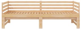 vidaXL Καναπές Κρεβάτι 2 x (90 x 200) εκ. από Μασίφ Ξύλο Πεύκου