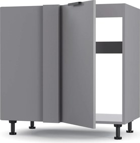 Craft Κάτω Γωνιακό Ντουλάπι Γραφίτη 100x48x82cm