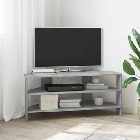 vidaXL ΓωνιακήΒάσηΤηλεόρασης Σκυρόδεμα Γκρι 102x40,5x45εκ