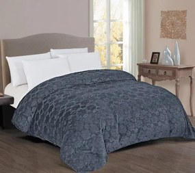 Κουβερτοπάπλωμα Fur-Sherpa Υπέρδιπλο 220x240εκ. Grey DimCol