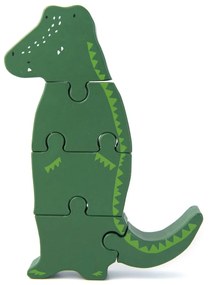 Ξύλινο Παζλ Με 4 Κομμάτια Trixie Body Crocodile
