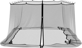 vidaXL Κουνούπι για Περίπτερο 220 mesh Μαύρο 6 x 3 x 2 m Πολυεστέρας