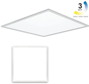 Φωτιστικό Οροφής Πάνελ LED 40W Λευκό 3CCT Slim 60x60cm 35-004127 Band -35-004127-Λευκό 35-004127