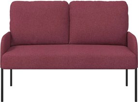 vidaXL Καναπέδες με μαξιλάρι 110cm Κόκκινο Κόντρα πλακέ