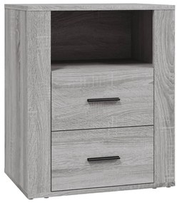 vidaXL Κομοδίνο Γκρι Sonoma 50x36x60 εκ. από Επεξεργασμένο Ξύλο
